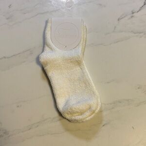 Sugarbear White Fuzzy Sleep Socks